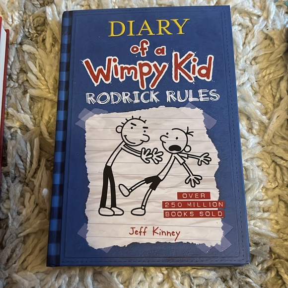 Diary of a Whimpy Kid set of 3 Pristine Books. READ ONCE!! Super clean. - Picture 3 of 10